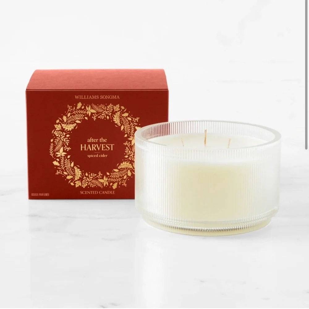 Williams Sonoma After the Harvest 3 Wick Candle